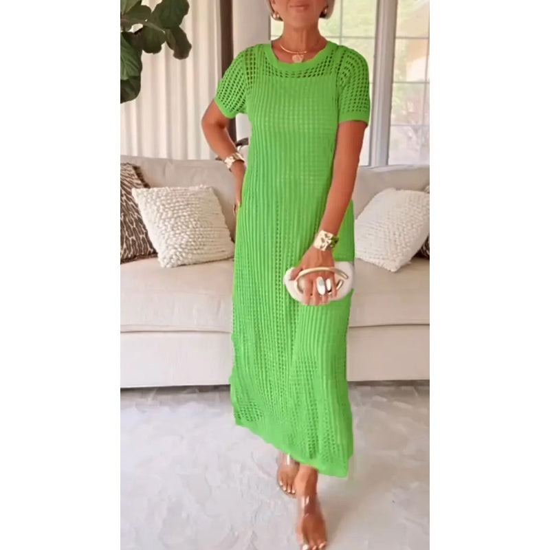 Robe longue maxi découpée Bethany™ + Robe intérieure offerte