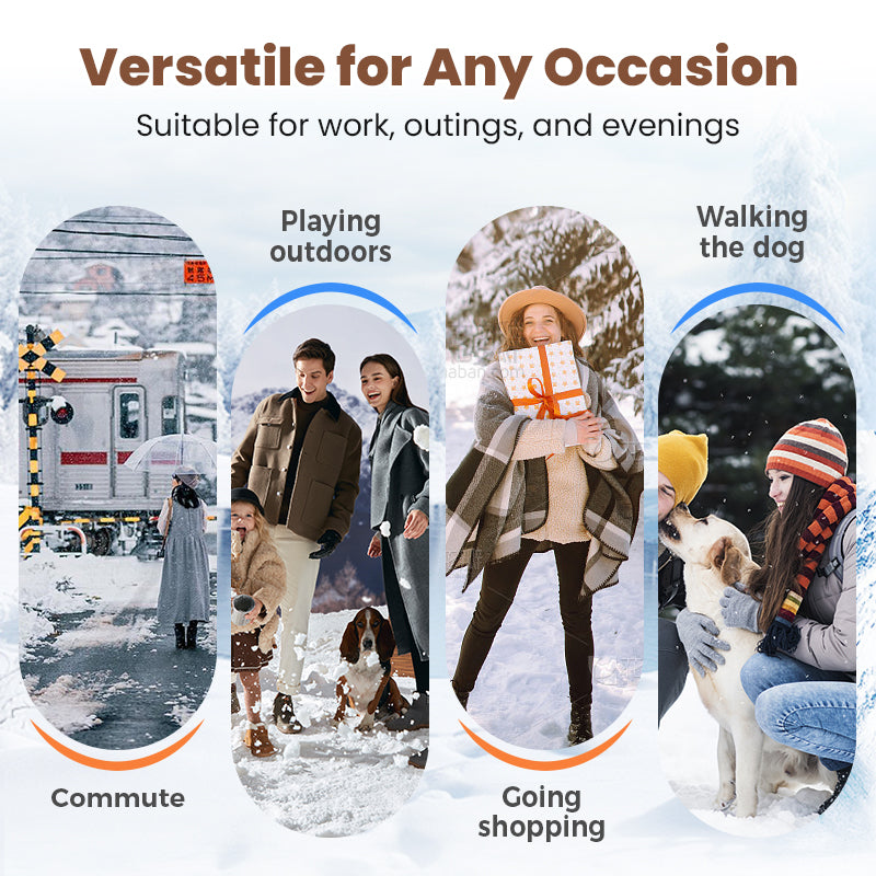 Danoir Paris™ Bottines Femme à Talon Épais - Intérieur Doublé de Fausse Fourrure, Semelle Antidérapante - Style Élégant pour Toutes Occasions