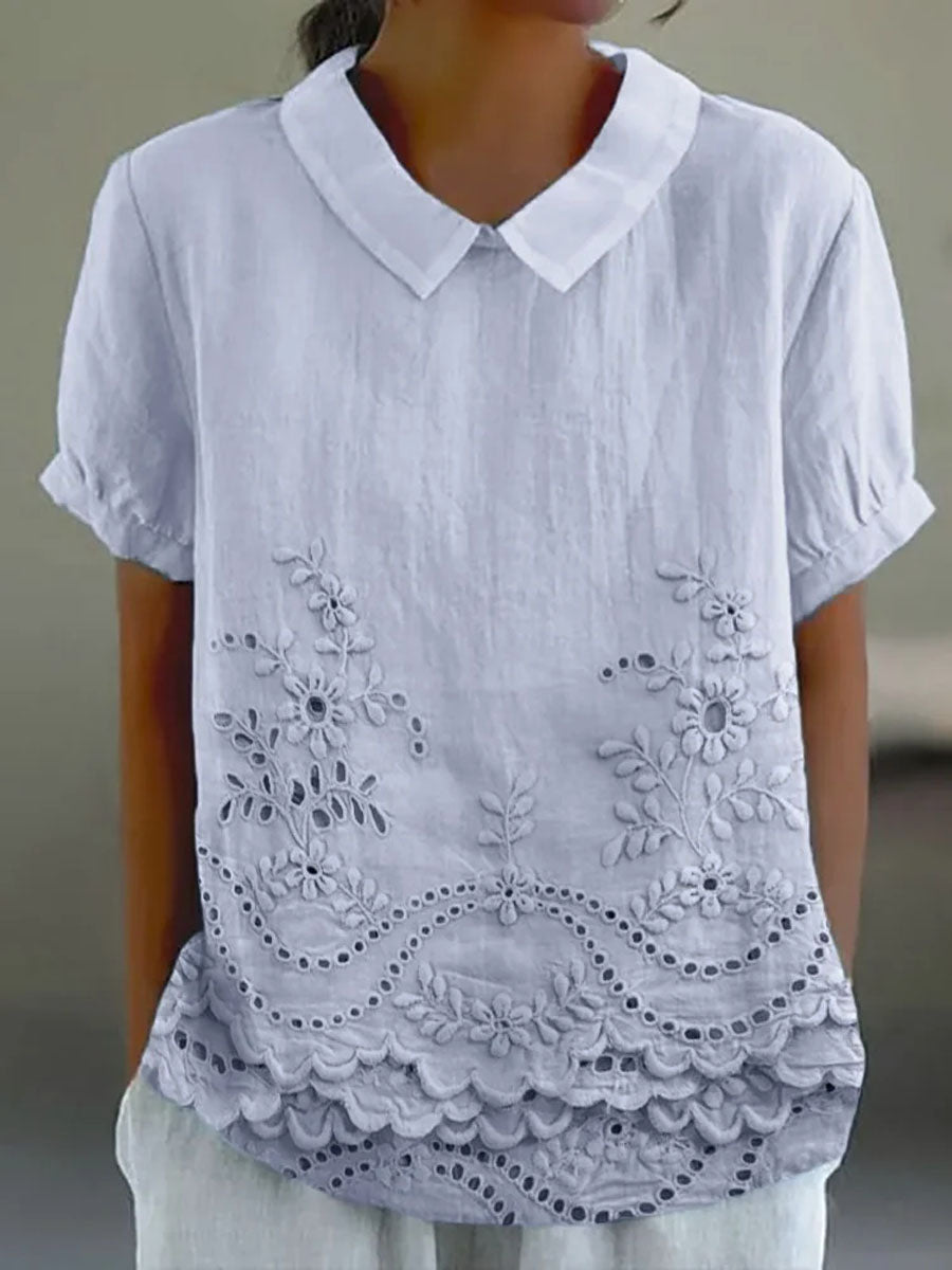 Lily | Chemise Broderie Fleurie