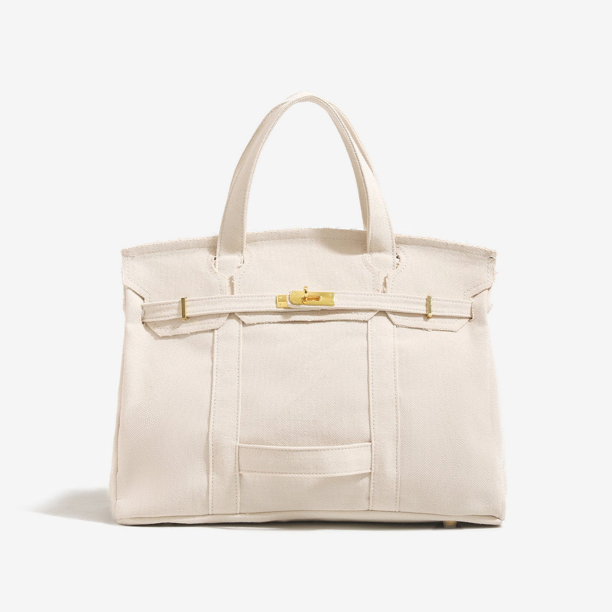 Sac de bateau Camille de Danoir Paris en cuir avec poignées et détails élégants, vue de face.