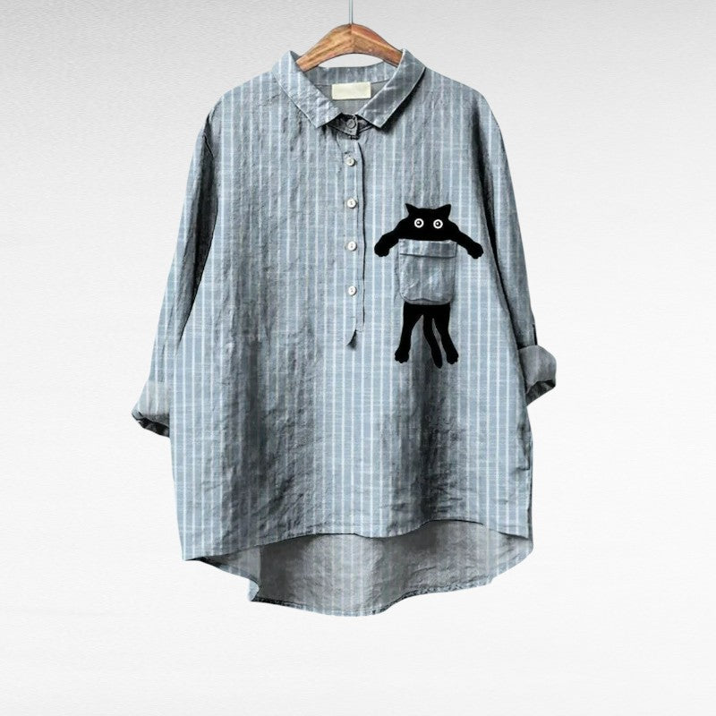 Chloé | Blouse d'été élégante en lin