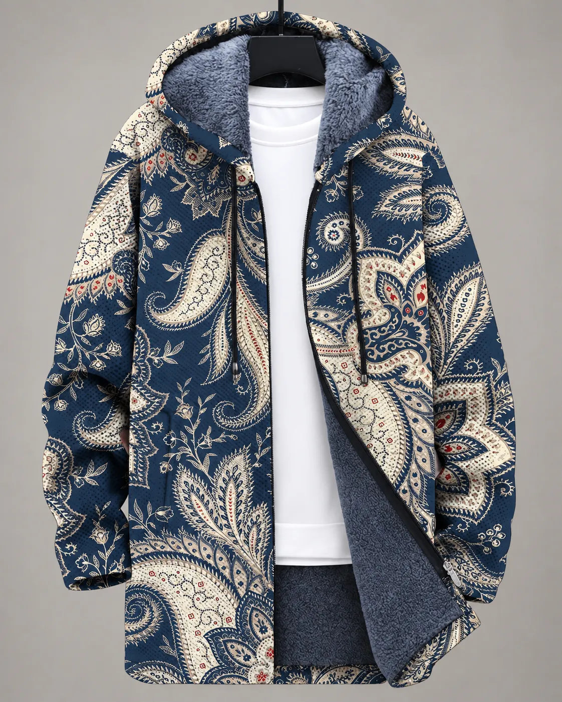 Veste à Capuche Rosalie - Dessin Botanique