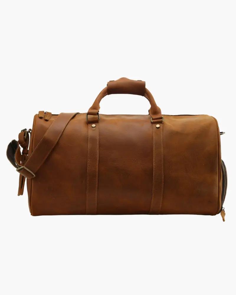 Montague Leather Duffle Old Money
