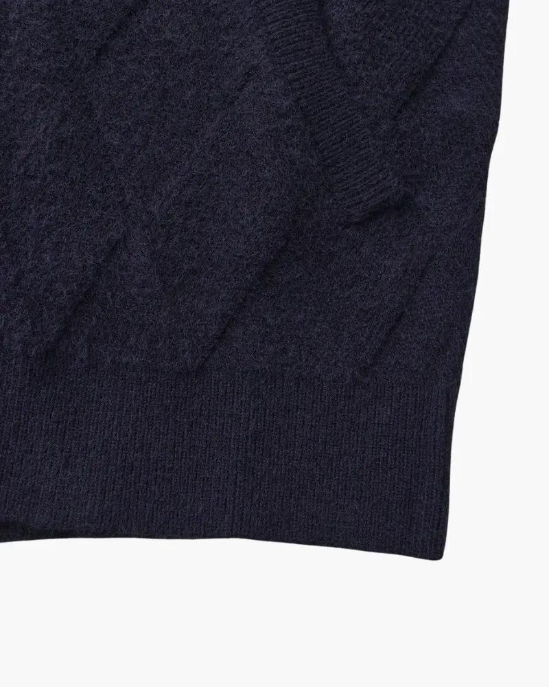 Heritage Diamond Knit Zip Cardigan Old Money