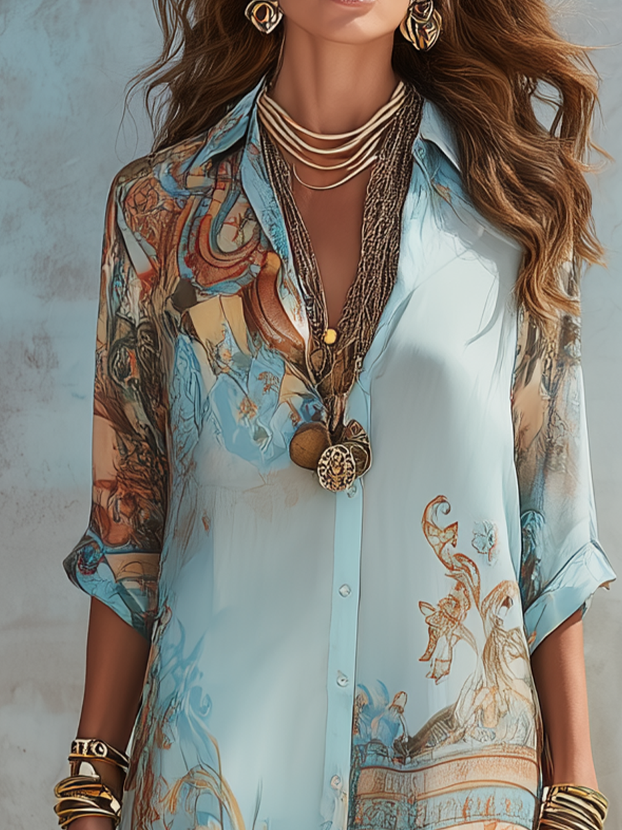 Robe d'été fluide et élégante Baroque™
