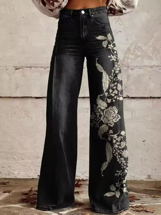 ECSLISSI - Pantalon élégant de Bohême