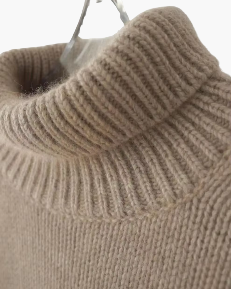 Pull Doux à Col Roulé