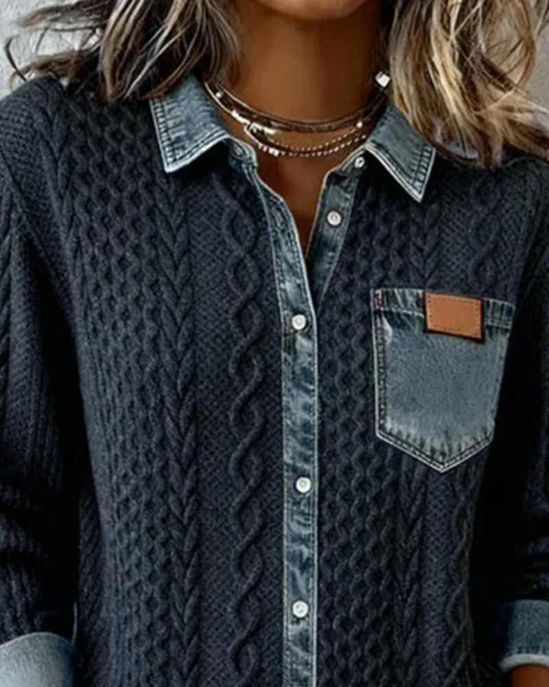 Simone - Chemise en jean audacieuse