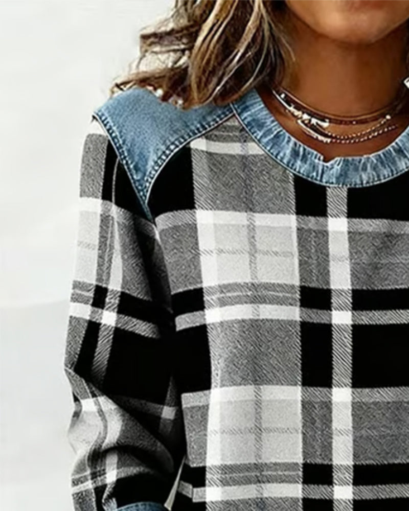 Célia - Sweat-shirt patchwork audacieux