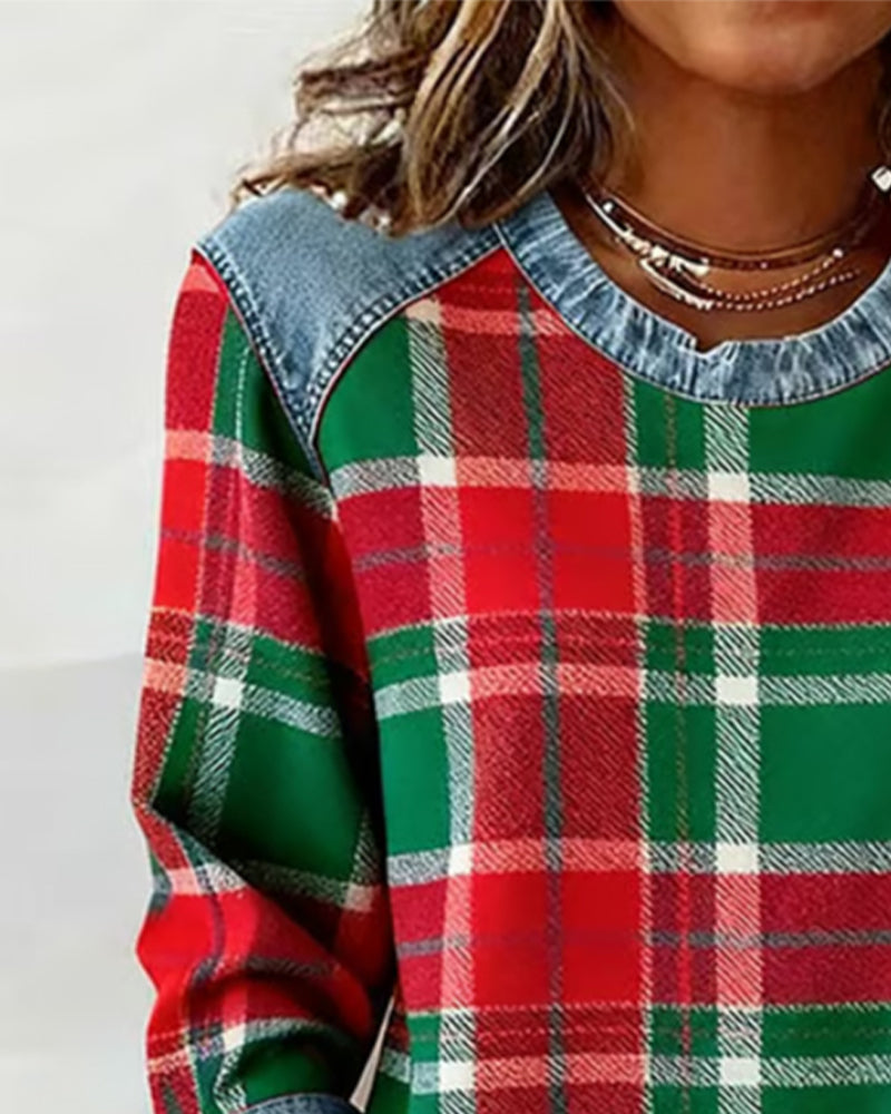 Célia - Sweat-shirt patchwork audacieux