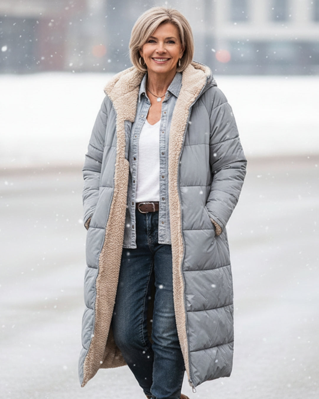 Eleanor - Manteau Réversible Élégant