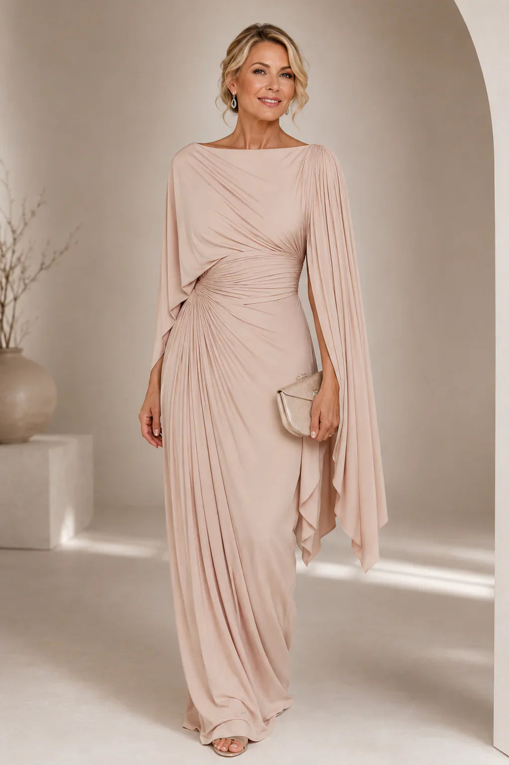 Lyssa | Robe longue plissée