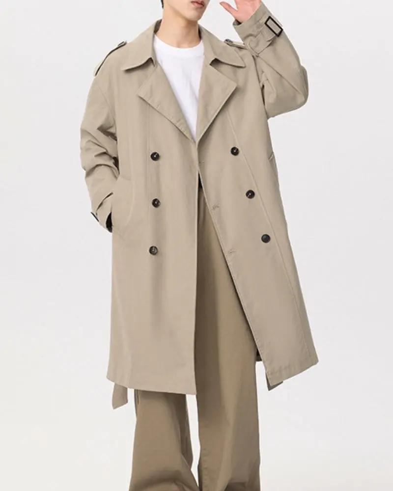 Classic Double-Breasted Trench Coat Old Money