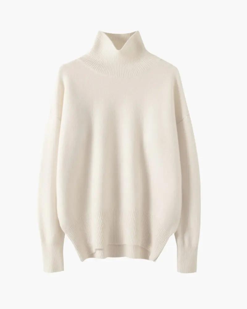 Classy Lady Turtleneck Old Money Women