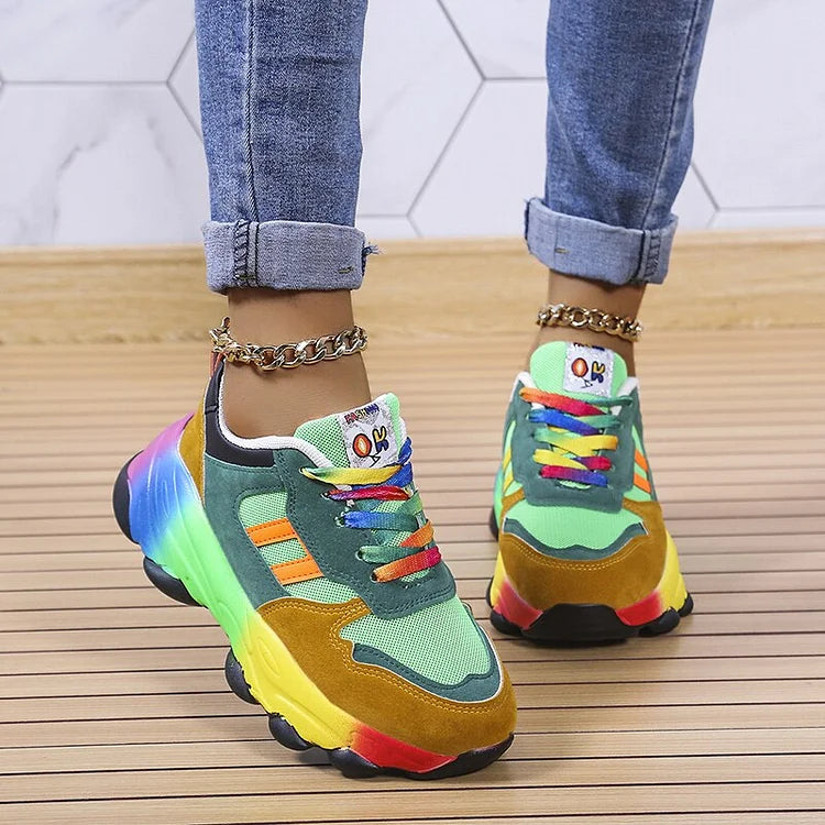 Baskets colorées confort Isolina de Danoir Paris pour femme