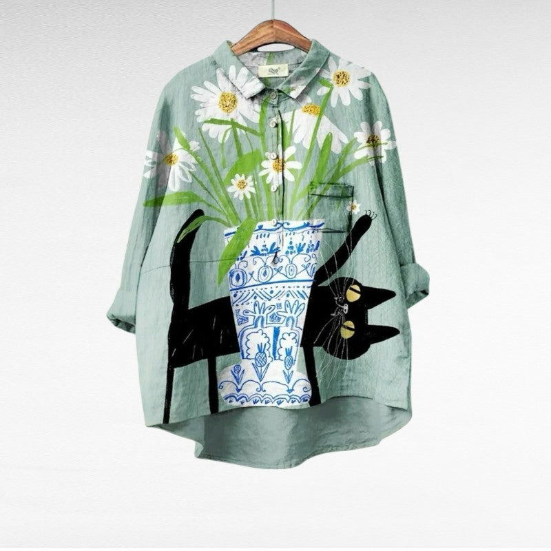 Alice | Blouse d'Été Élégante en Lin