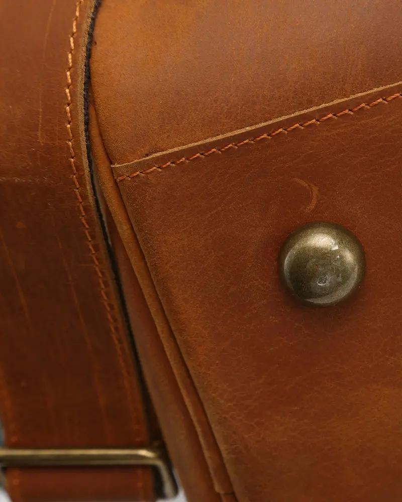 Montague Leather Duffle Old Money
