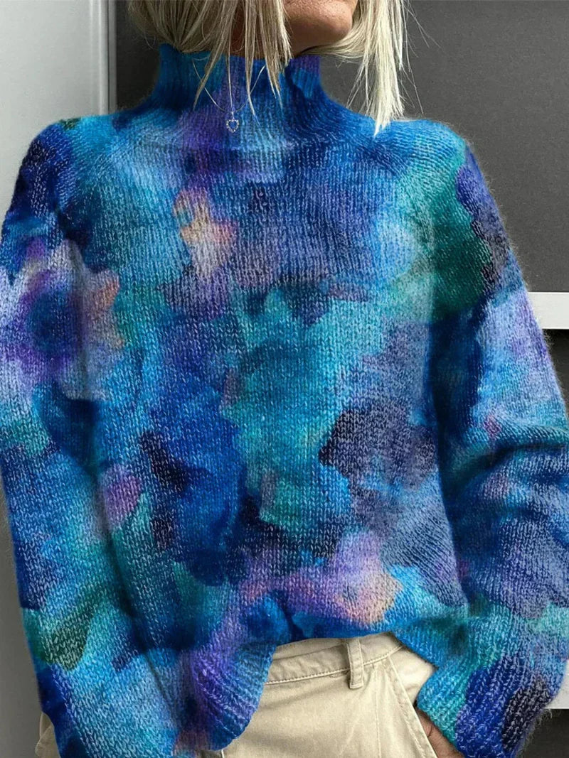 Pull Danoir Paris Emyrae confortable en maille douce, modèle à manches longues et col rond, couleur neutre.