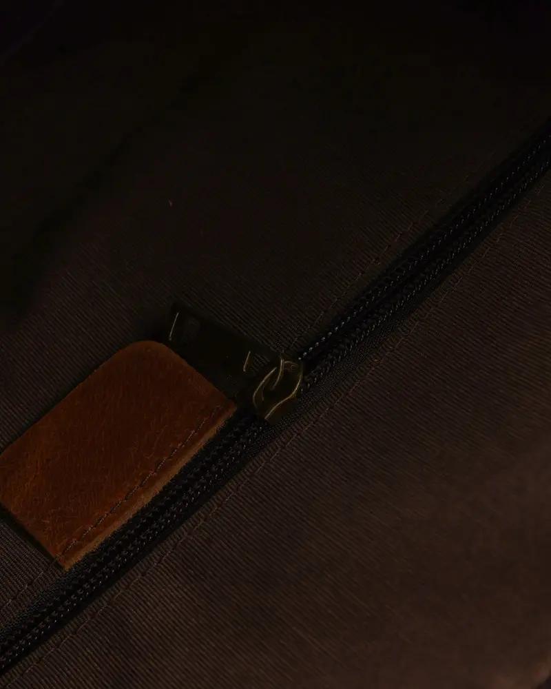 Montague Leather Duffle Old Money