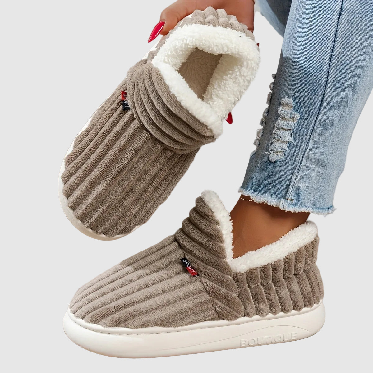 Maureen | Chaussons en peluche