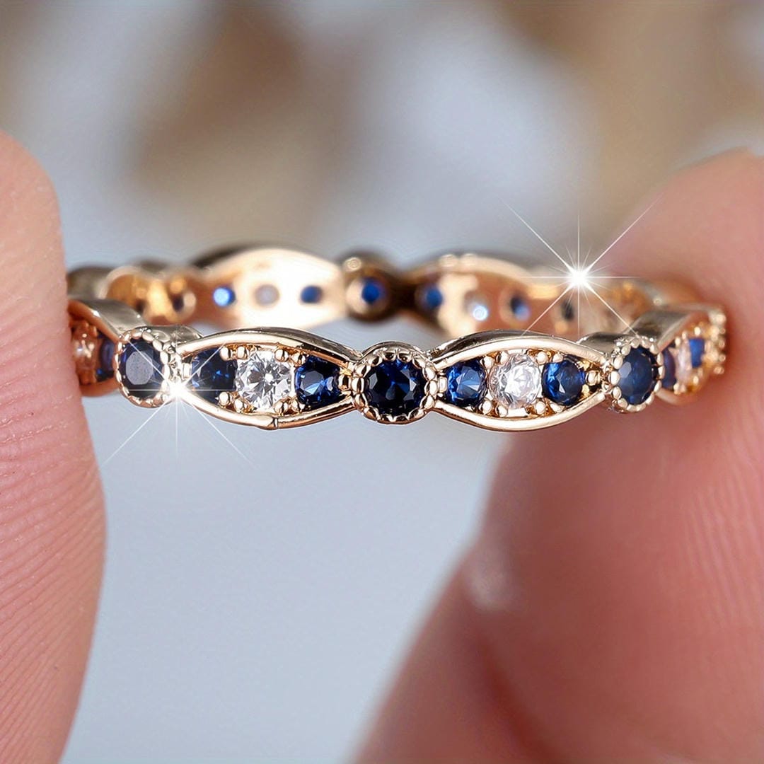 Bague Anneau Saphir Constellation de Minuit