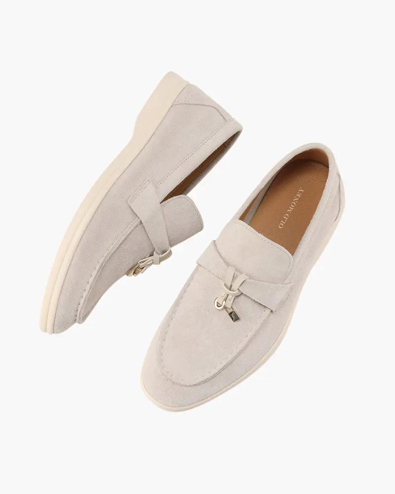 Old Money Suede Lady Loafers Old Money Women
