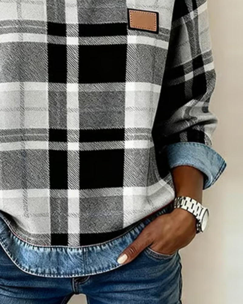 Célia - Sweat-shirt patchwork audacieux