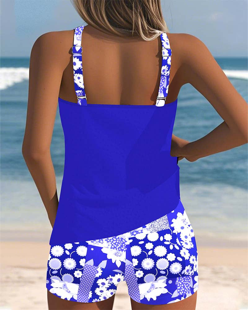 Nanet - Ensemble Tankini Short Imprimé