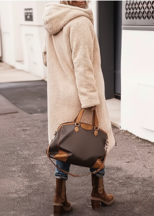 Layla - Élégant Manteau Long Réversible