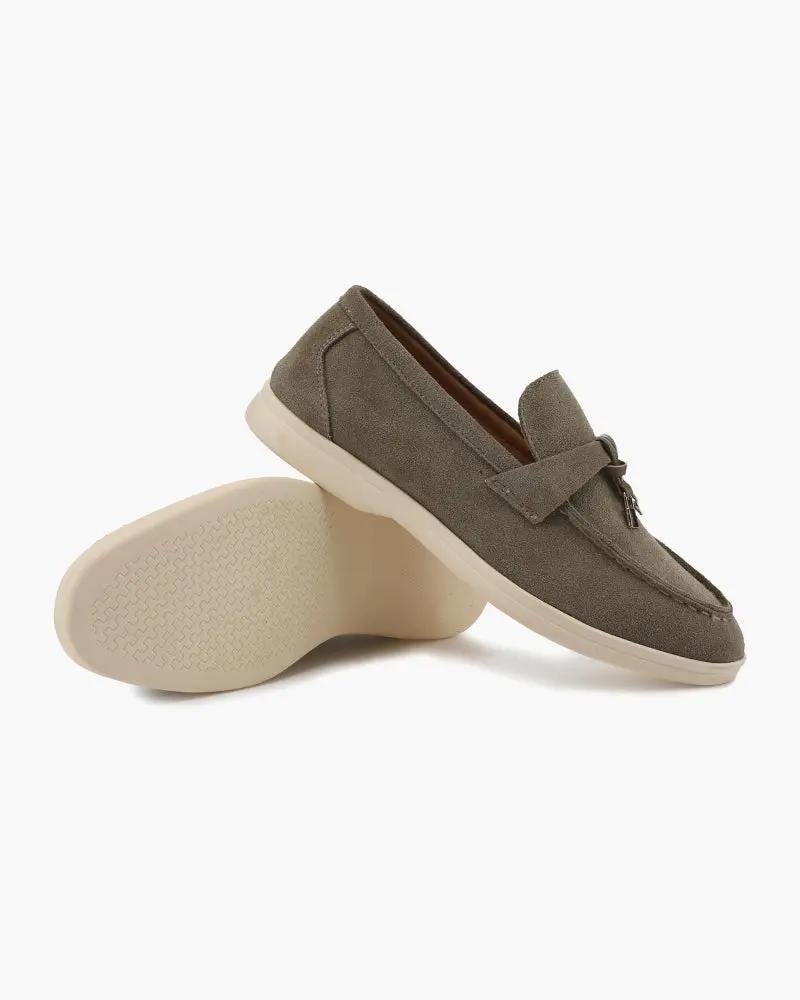 Old Money Suede Lady Loafers Old Money Women