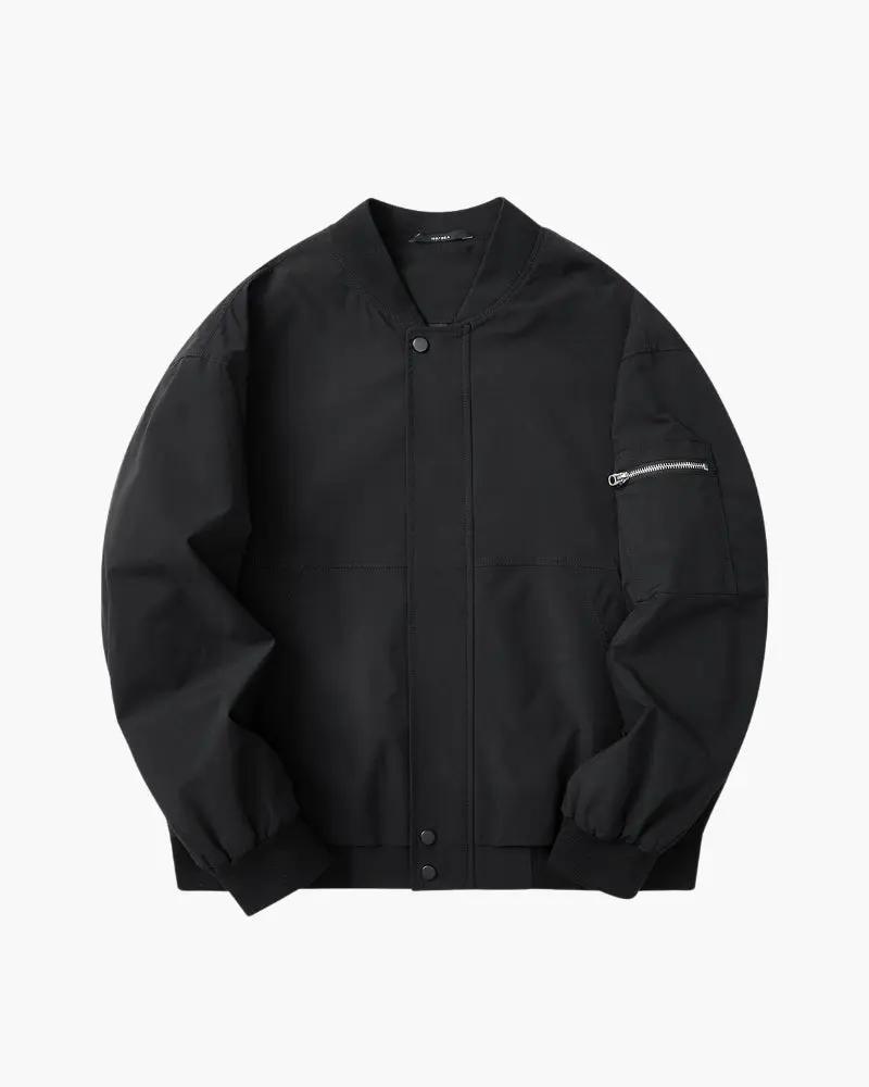 Minimalist Bomber Jacket Old Money