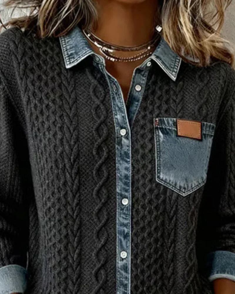 Simone - Chemise en jean audacieuse