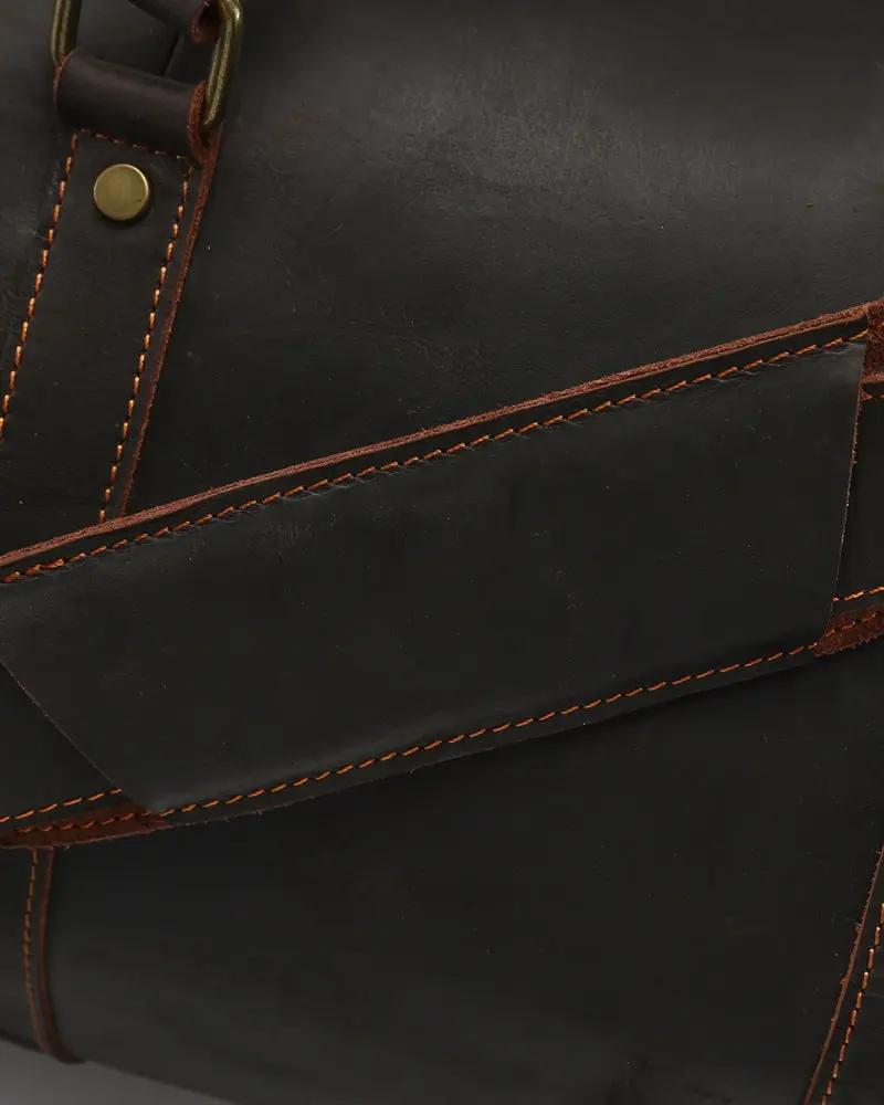 Montague Leather Duffle Old Money