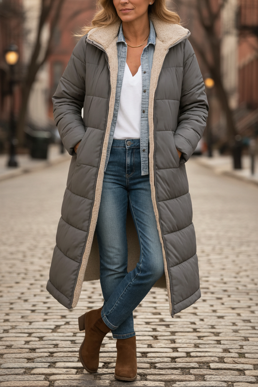 Paige - Long Manteau Douillet