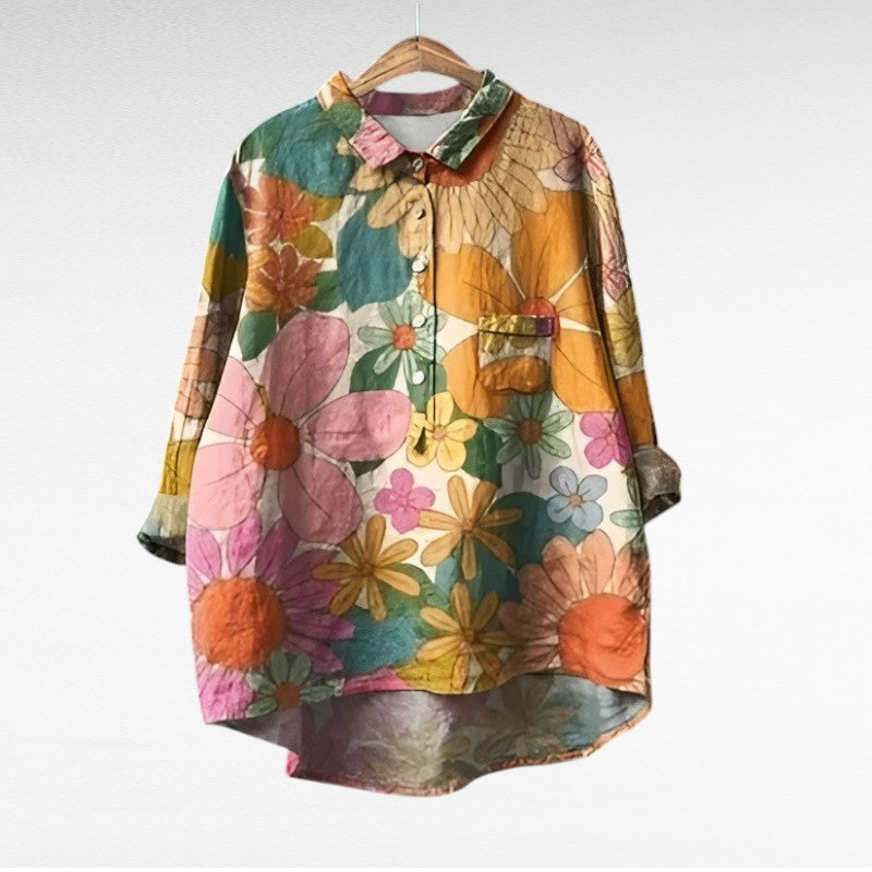 Camille | Blouse d'Été Élégante en Lin