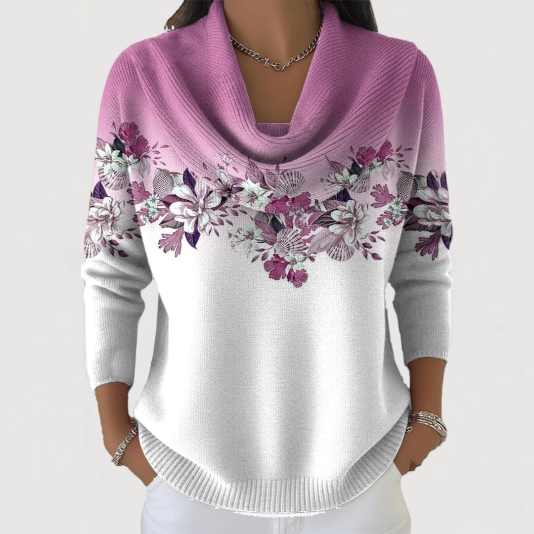 Alora - Élégant pull floral