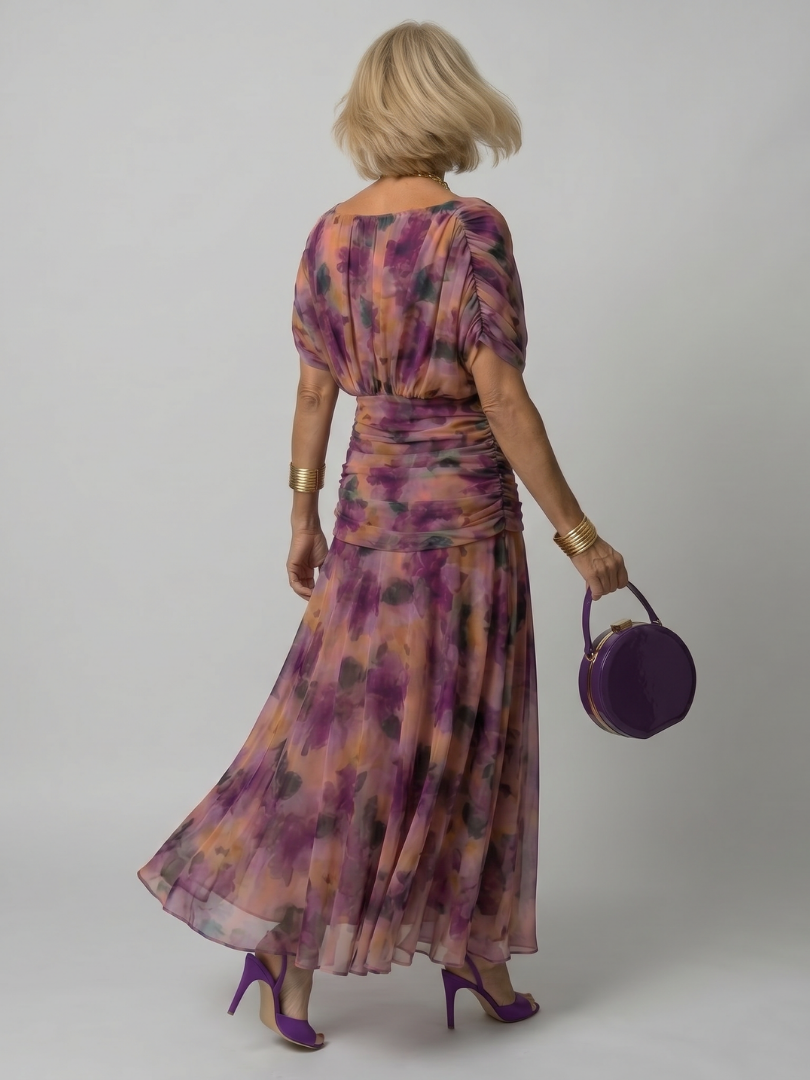 Calen | Robe longue midi épaules dénudées