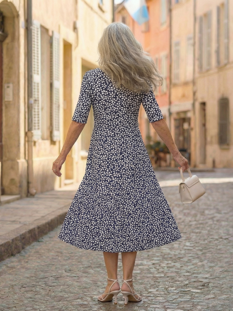 Uriah | Robe à motif côtier