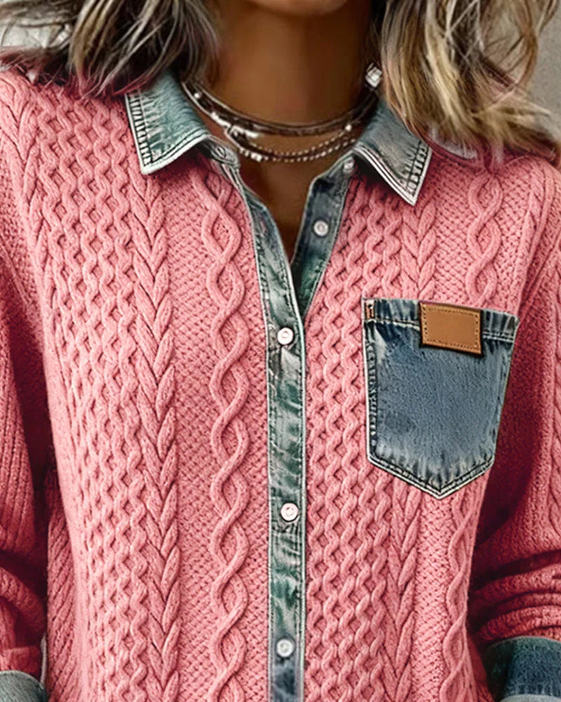 Simone - Chemise en jean audacieuse