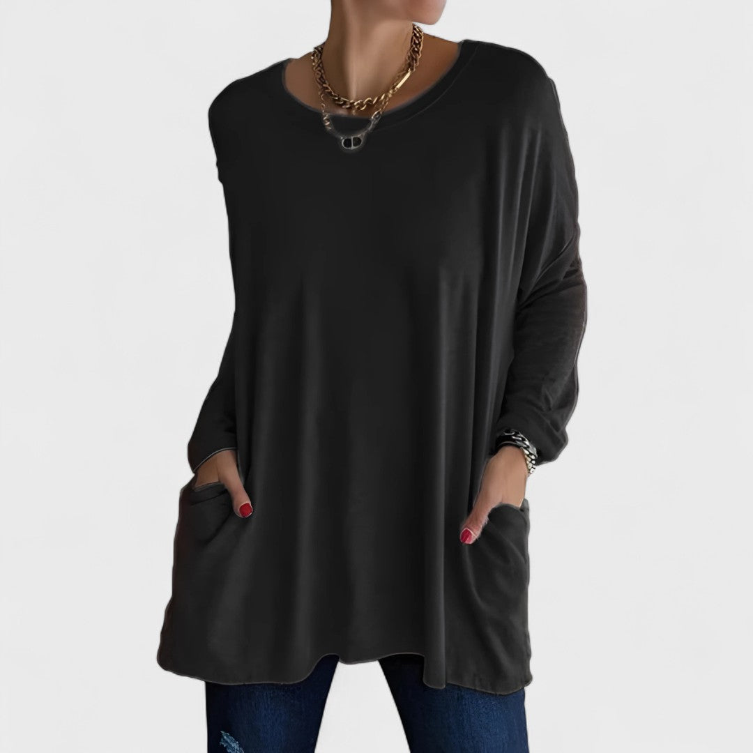 Rebecca - Blouse Noire Chic