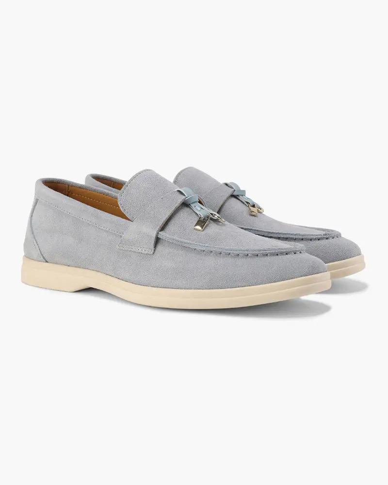 Old Money Suede Lady Loafers Old Money Women