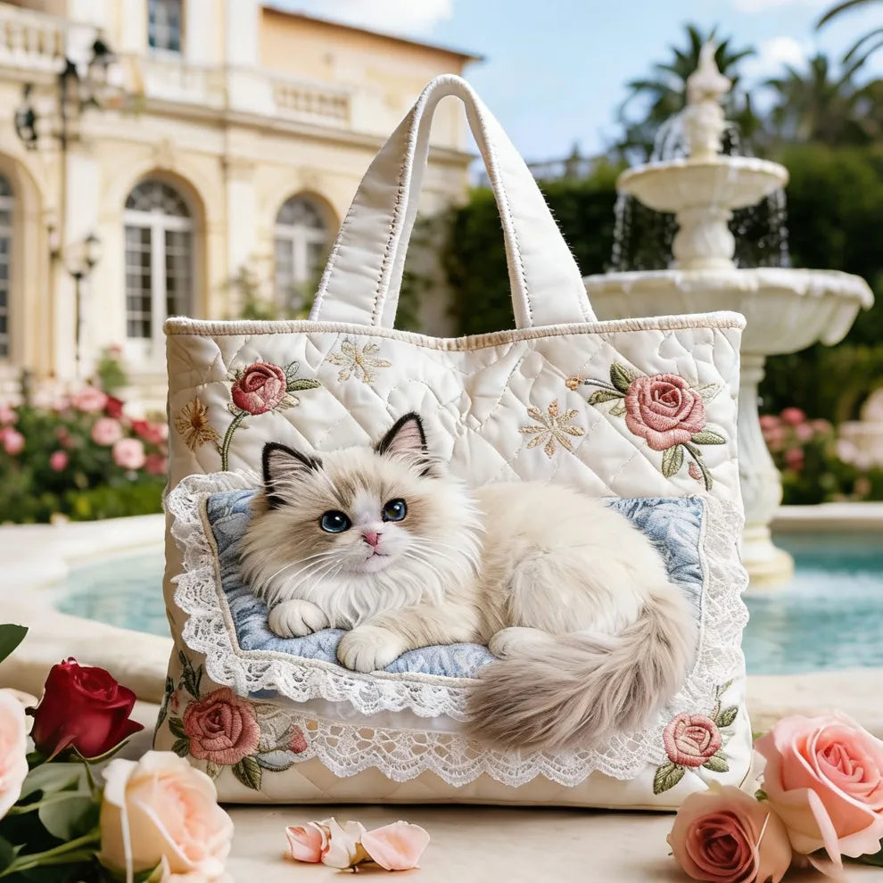 Kit pour Chaton du Jardin des Roses | Sac à bandoulière fait main