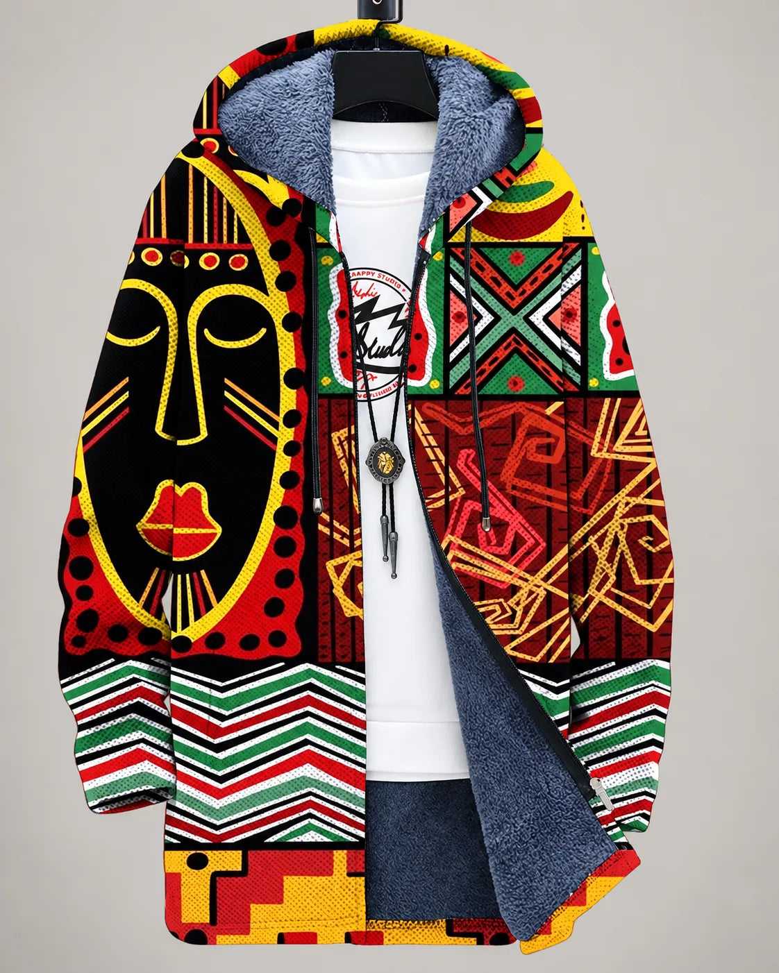 Veste à Capuche Amara avec Imprimé Artistique Heritage