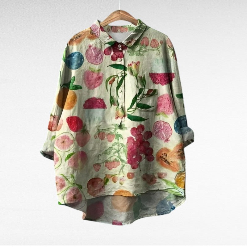 Camille | Blouse d'Été Élégante en Lin