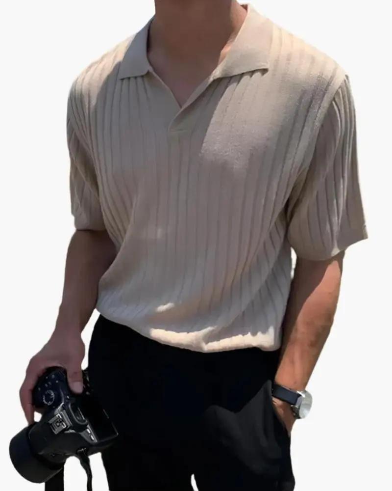 Florence - Ribbed Cotton Polo Old Money