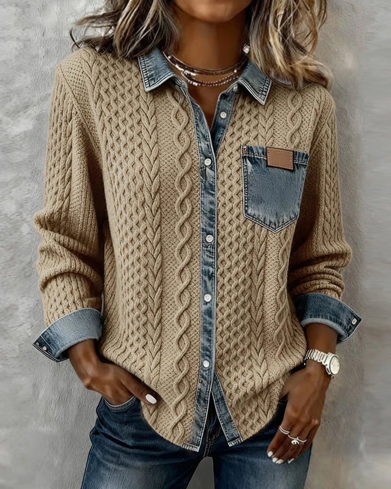 Simone - Chemise en jean audacieuse