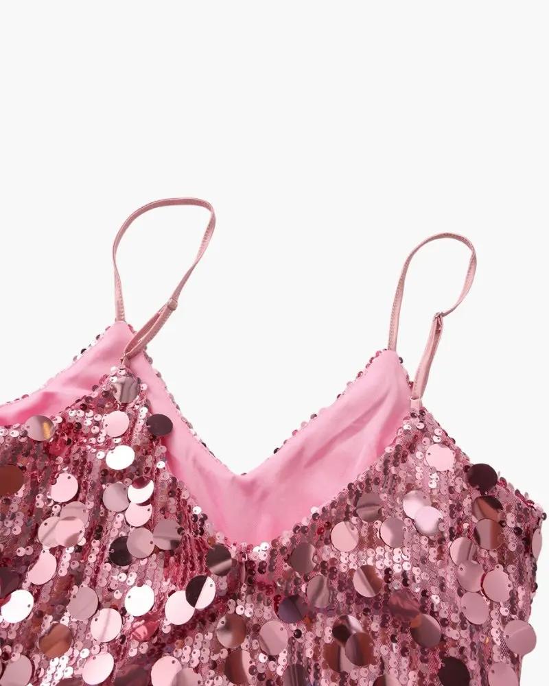 Sequin Party Mini Dress Old Money Women