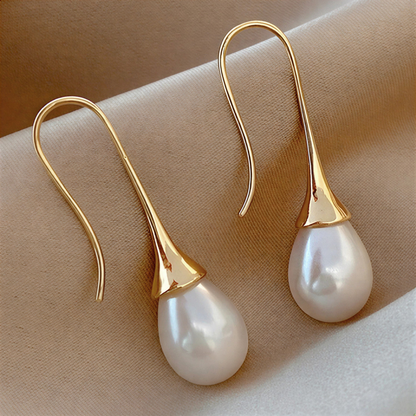 Boucles d'oreilles de beauté en perles classiques
