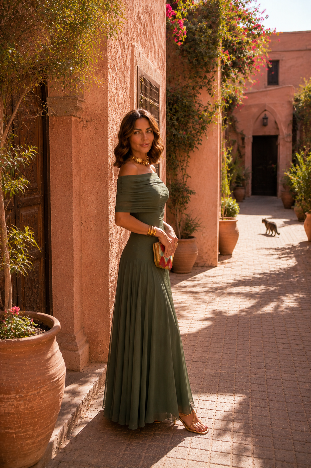 Robe de Tolède en vert