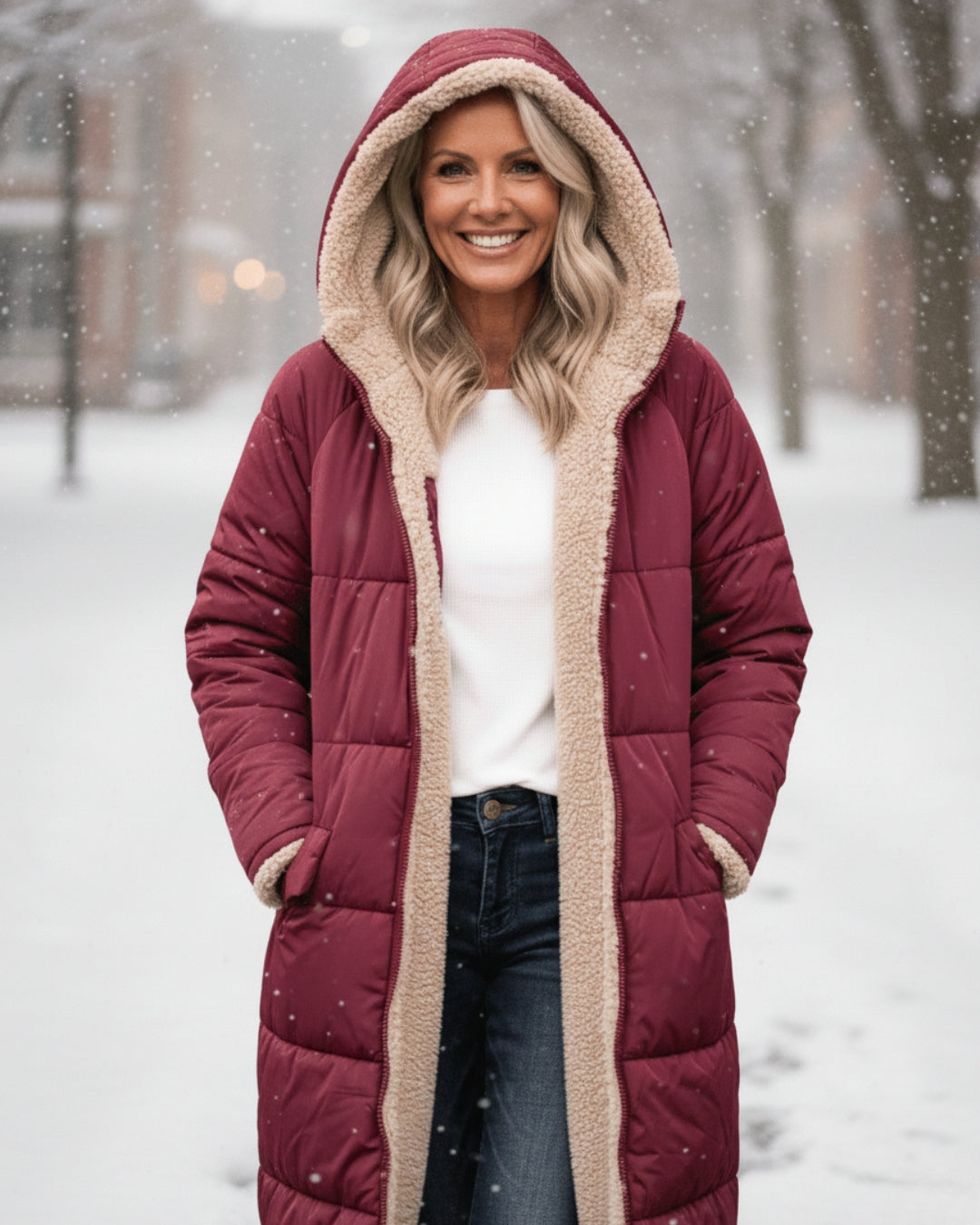 Eleanor - Manteau Réversible Élégant